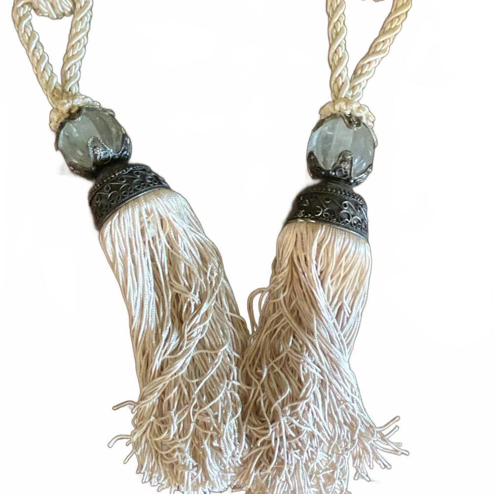 Decorative Designer Baroque Tassel Drapery Tie Backs 1pr
